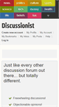 Mobile Screenshot of discussionist.com